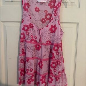 Victoria's Secret Pink and Red Floral Top